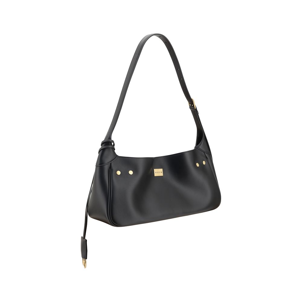 Balenciaga Schwarze Kalbshaut Bos Taurus Schultertasche